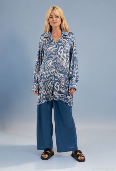 Wholesaler Lusa Mode - Abstract print shirt and pants set