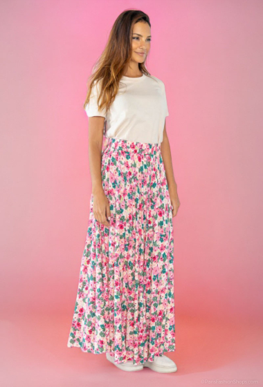 Wholesaler Lusa Mode - Flared floral print skirt