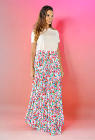 Wholesaler Lusa Mode - Floral print long skirt