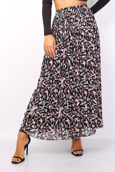 Wholesaler Lusa Mode - Printed pleated skirt