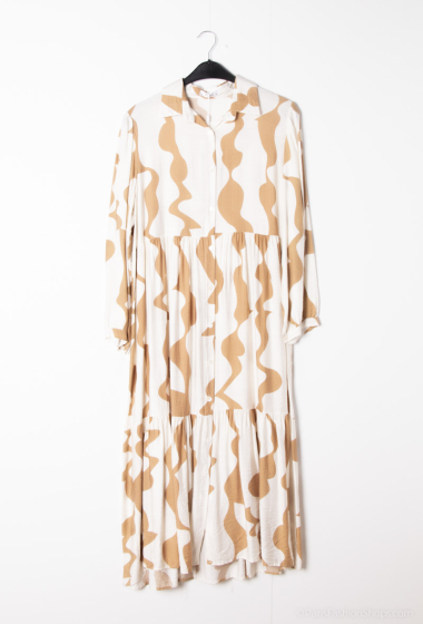 Wholesaler Lusa Mode - Abstract striped printed dress