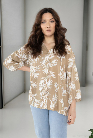 Wholesaler Lusa Mode - Tunic Shirt 75cm mid-length sleeve