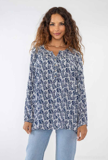 Wholesaler Lusa Mode - Long-sleeve printed tunic