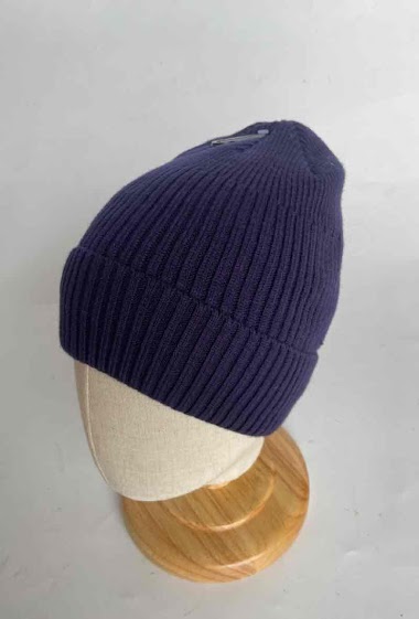 Wholesaler Mac Moda - Set of men's beanie with synthetic fur lining