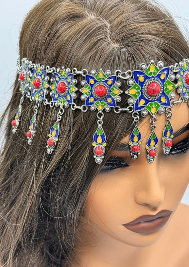 Wholesaler MAD ACCESSORIES - Traditional Kabyle Multicolored Head Jewelry