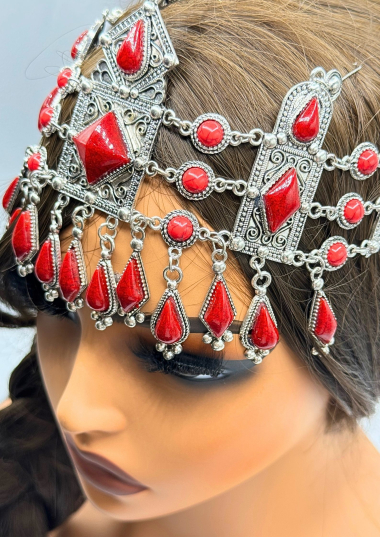 Wholesaler MAD ACCESSORIES - Traditional Red Kabyle Head Jewelry