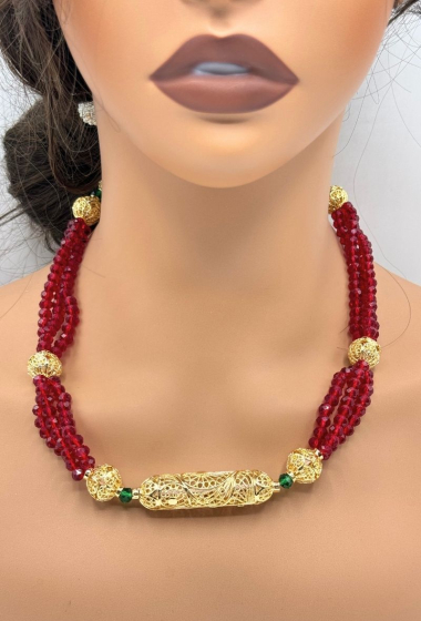 Grossiste MAD ACCESSORIES - Collier en perles traditionnel oriental