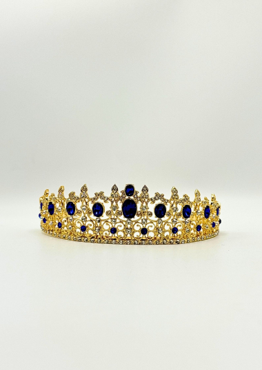 Wholesaler MAD ACCESSORIES - Crown with Oval Stones for Bride