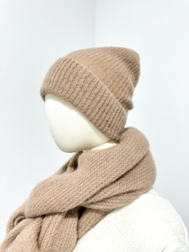 Wholesaler Maëlys Paris - Ribbed fluffy mohair hat