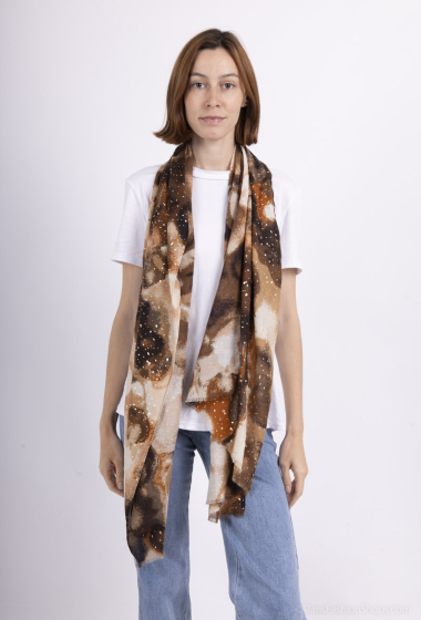 Wholesaler MAR&CO Accessoires - Fancy printed scarf with gilding