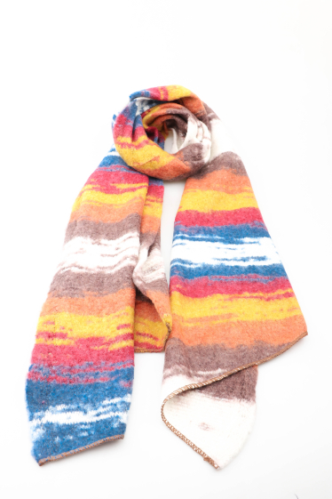 Grossiste MAR&CO Accessoires - foulard douce hiver multicolore