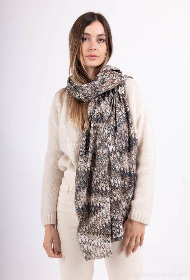 Wholesaler MAR&CO Accessoires - Fancy printed scarf with gilding