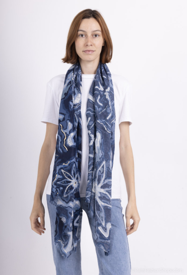 Grossiste MAR&CO Accessoires - Foulard imprimé fantaisie avec dorure