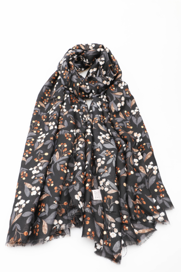 Wholesaler MAR&CO Accessoires - Flower print scarf with gilding