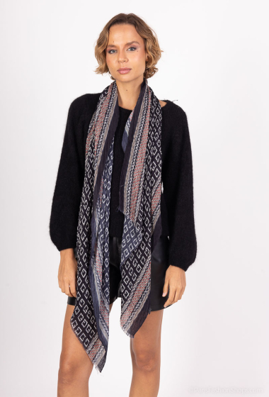 Grossiste MAR&CO Accessoires - Foulard plissé imprimé