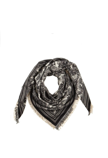 Wholesaler Max & Enjoy (Vêtements) - Wide square patterned scarf