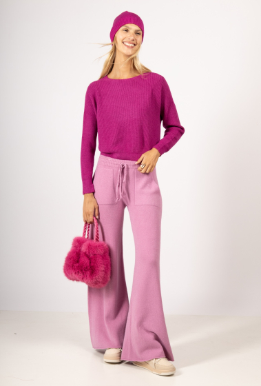 Wholesaler Max & Enjoy (Vêtements) - Seamless knit wide leg pants