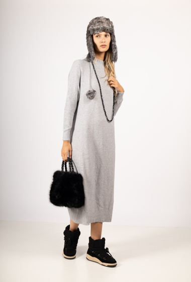 Grossiste Max & Enjoy (Vêtements) - Robe pull long sans couture