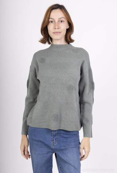 Wholesaler M&D FASHION - Sweater with round patterns