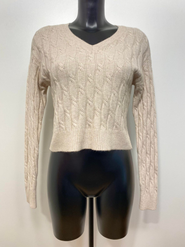 Wholesaler M&D FASHION - Twisted V-neck sweater