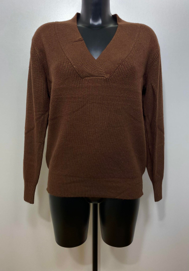 Großhändler M&D FASHION - V-Ausschnitt-Sweater