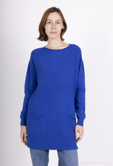 Wholesaler M&D FASHION - Long sweater with pockets