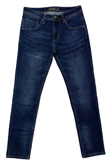 Großhändler Mentex Homme - Slim-Jeans für Herren in Blau mit verblasstem Effekt