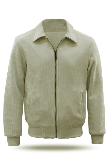 Mayorista Mentex Homme - Chaqueta reversible de piel sintética y terciopelo.