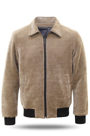 Mayorista Mentex Homme - Chaqueta reversible de piel sintética y terciopelo.