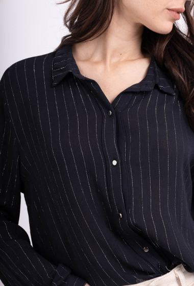 Wholesaler M&G MONOGRAM - Striped shirt with shiny threads