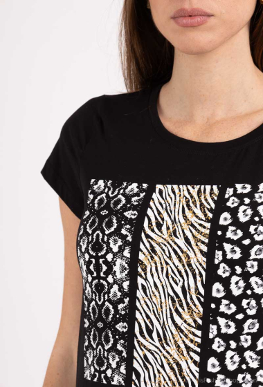 Grossiste M&G MONOGRAM - T-shirt à imprimé "Safari" avec paillettes