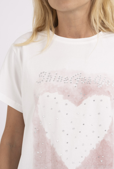 Großhändler M&G MONOGRAM - T-Shirt mit Nieten-Print „Shine For You“.