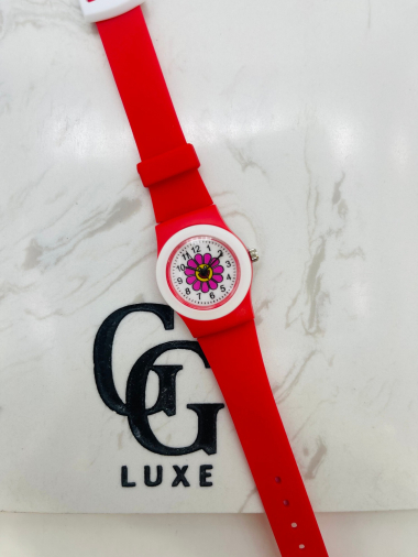 Mayorista Michael John Montres - Reloj infantil flores 0512 rojo