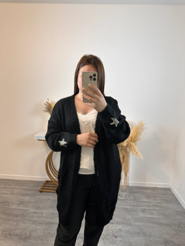 Grossiste Mily - gilet oversize mi-long