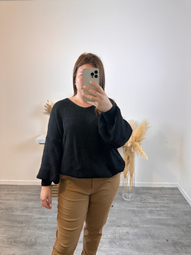 Grossiste Mily - pull uni simple grande taille