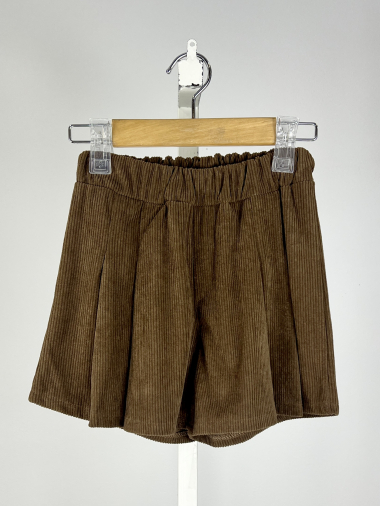 Wholesaler Mini Mignon Paris - Thick corduroy shorts for girls