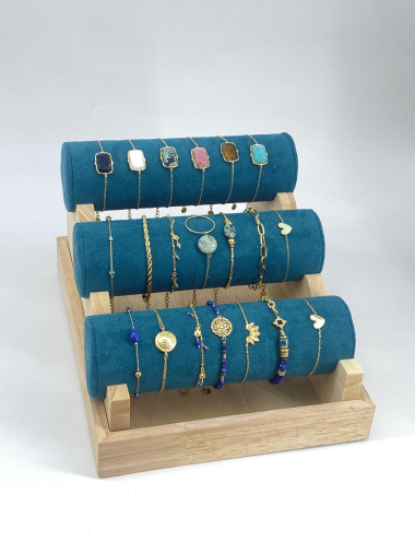 Mayorista Missra Paris - Lotes de 20 pulseras de acero inoxidable.