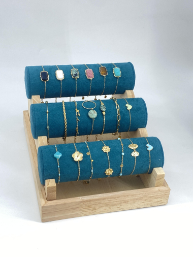 Mayorista Missra Paris - Lotes de 20 pulseras de acero inoxidable.