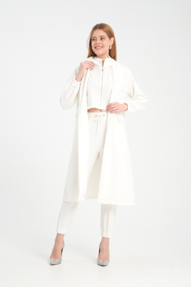 Wholesaler Missy Tekstil - White 3 piece set