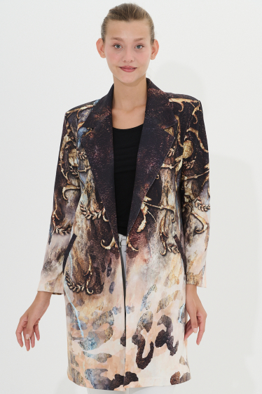 Wholesaler Missy Tekstil - Patterned coat