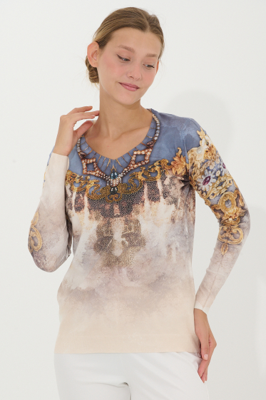 Wholesaler Missy Tekstil - Patterned sweater