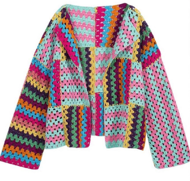 Wholesaler Mochy - multicolor crochet vest