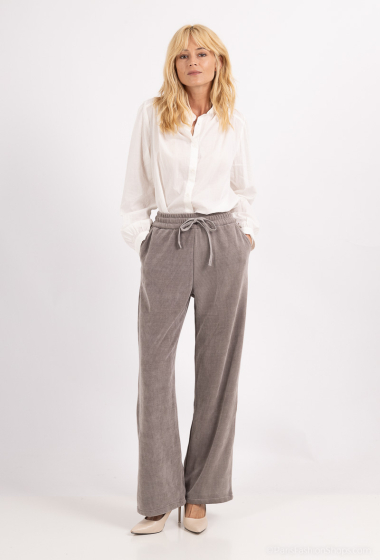 Grossiste Monday Premium - Pantalon droit large en velours