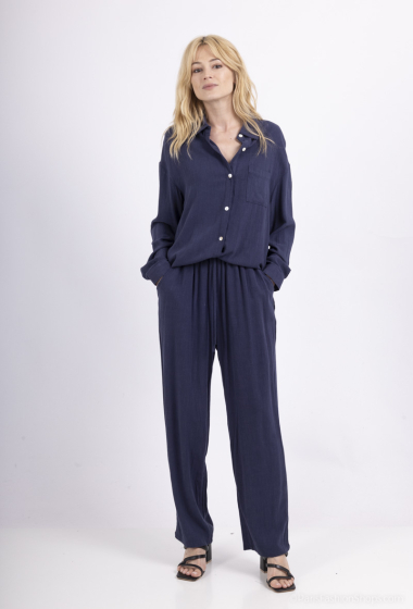 Wholesaler Mooya - Linen style shirt and pants set