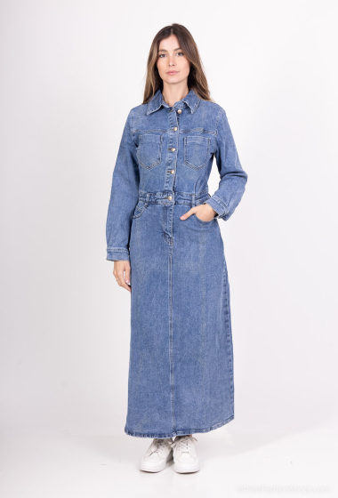 Wholesaler MOZZAAR FOREVER - long denim skirt jumpsuit