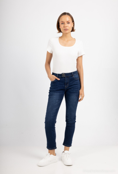 Grossiste MOZZAAR FOREVER - Pantalon jean classique avec 2 boutons