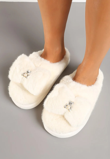 Wholesaler Mulanka - Thick Sole Fur Plush Lined Slippers