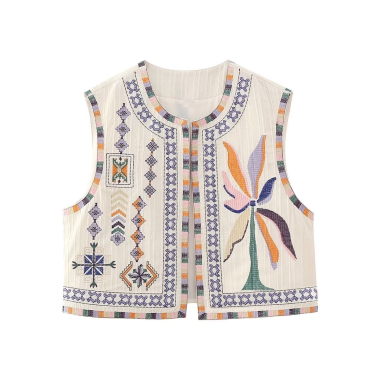 Wholesaler MW Studio - EMBROIDERY VEST