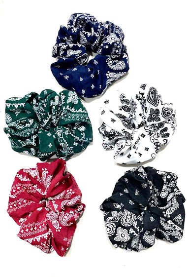 Wholesaler MY ACCESSORIES PARIS - Scrunchie, hair elastic, XL