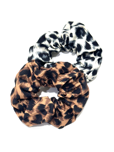 Wholesaler MY ACCESSORIES PARIS - Scrunchie. hair elastic. satin. XL